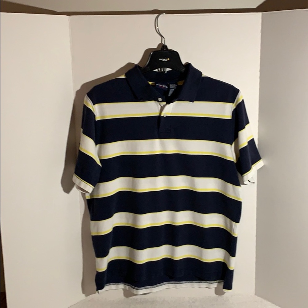 Bugle Boy Vintage striped polo shirt medium